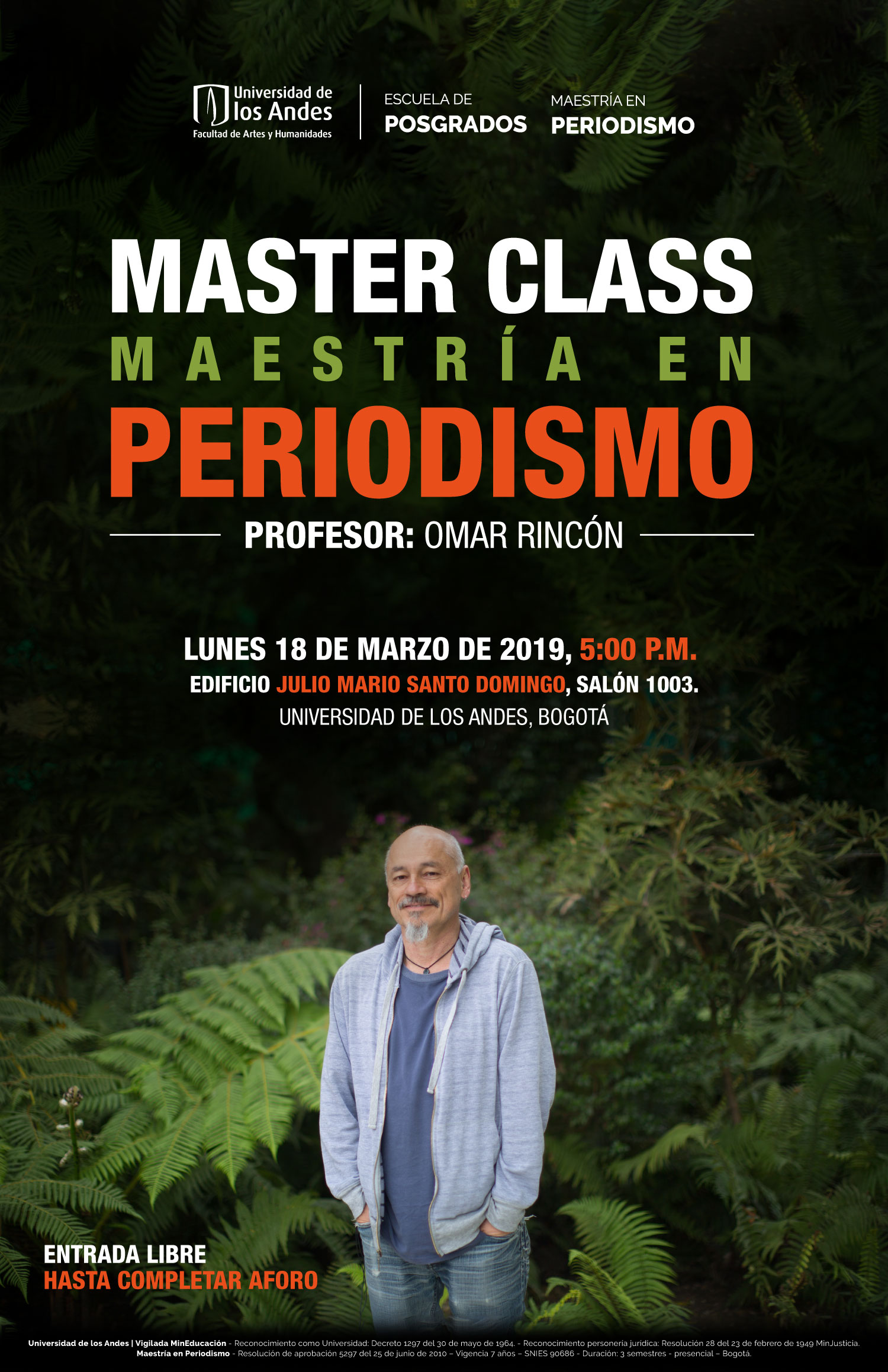 Master class: Maestría en Periodismo