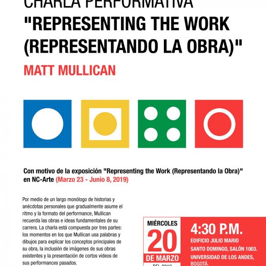CHARLA PERFORMATIVA "REPRESENTING THE WORK (REPRESENTANDO LA OBRA)"