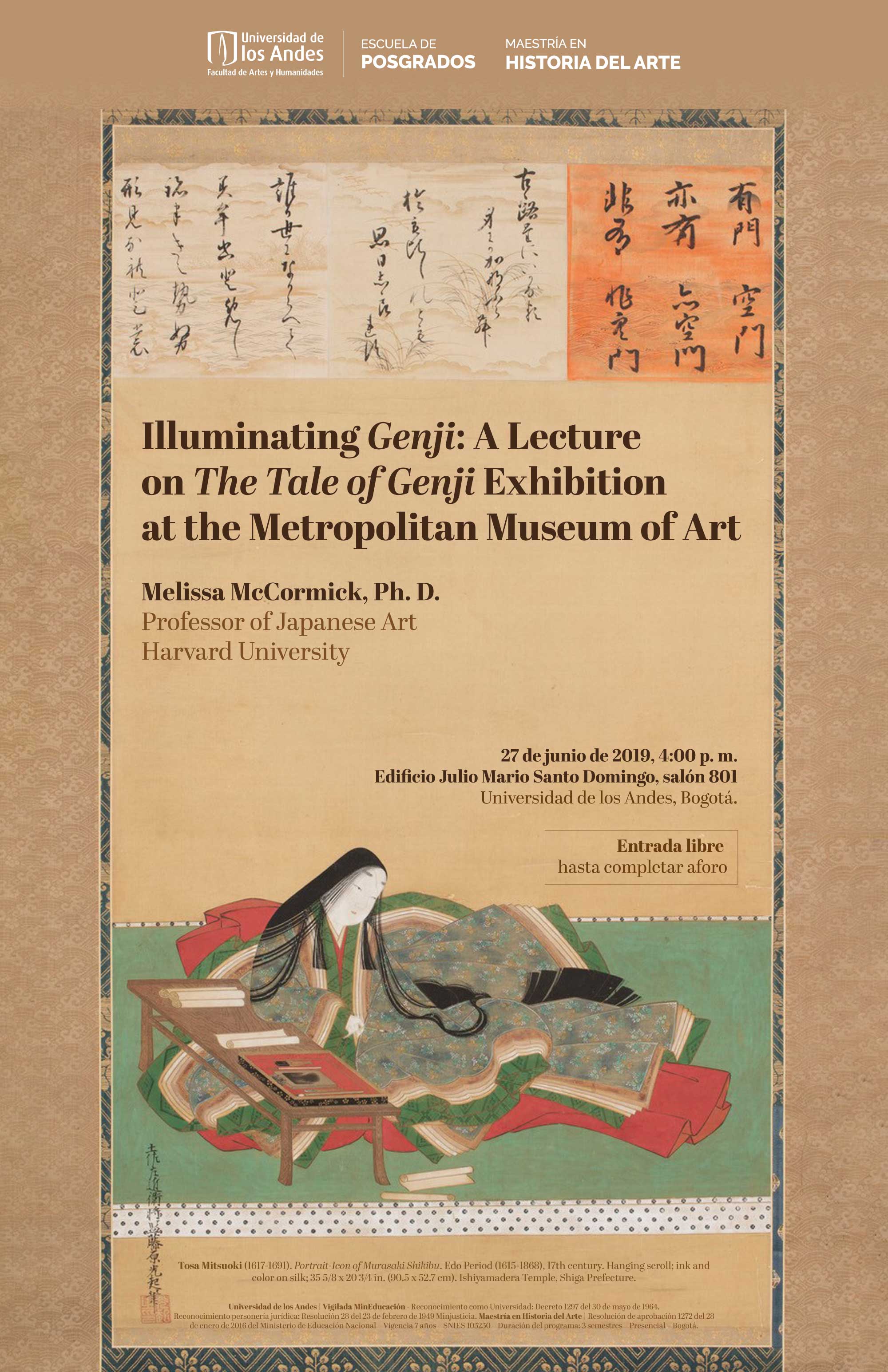 Charla – Illuminating Genji: A Lecture on The Tale of Genji Exhibition at the Metropolitan Museum of Art