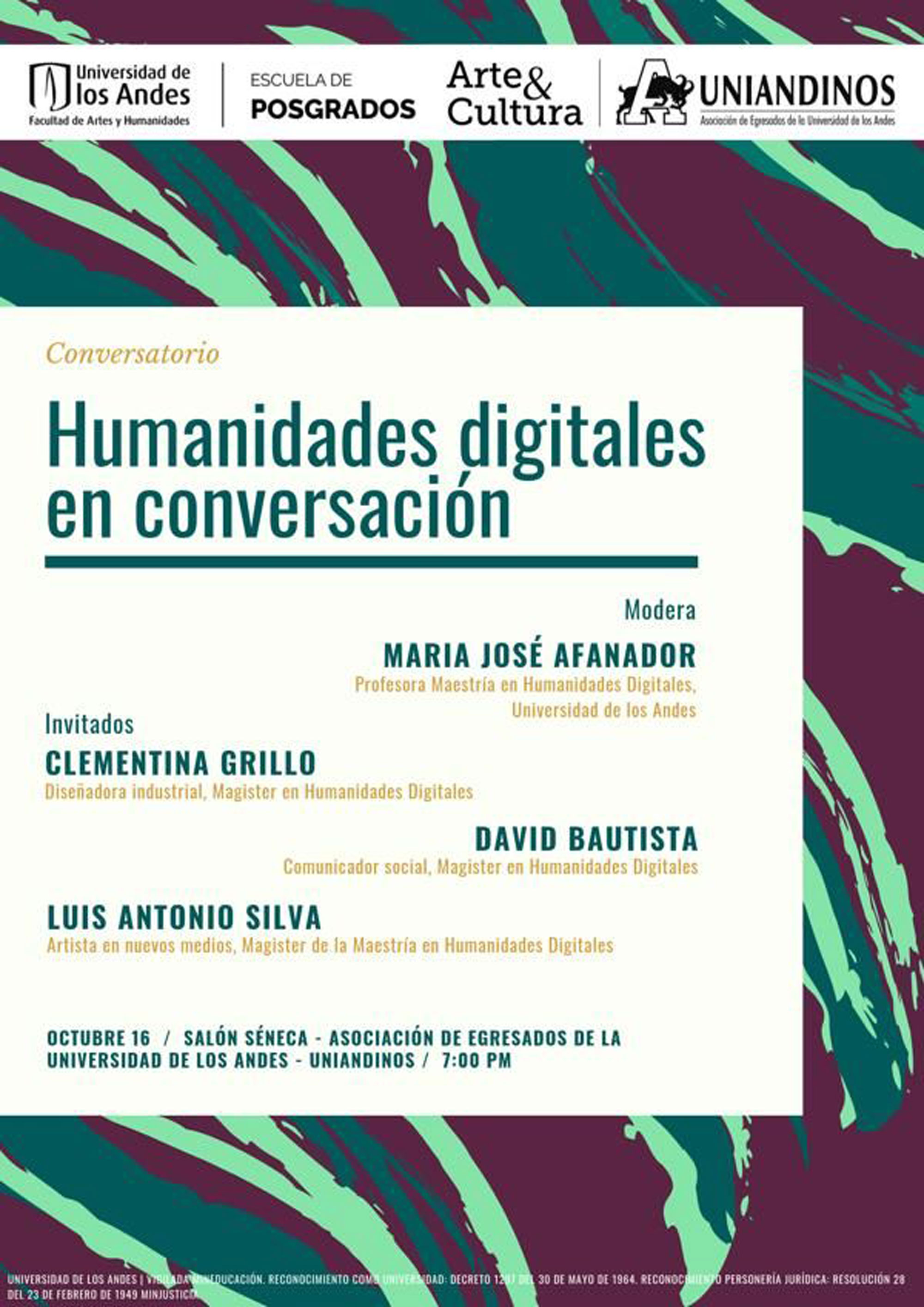 Conversatorio – Humanidades digitales con Clementina Grillo, David Bautista y Luis Antonio Silva