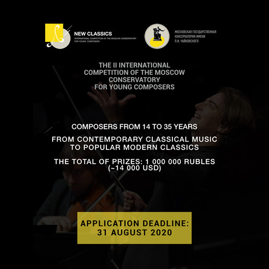 2da Competencia internacional del Conservatorio de Moscú para compositores jóvenes “Nuevos Clásicos”