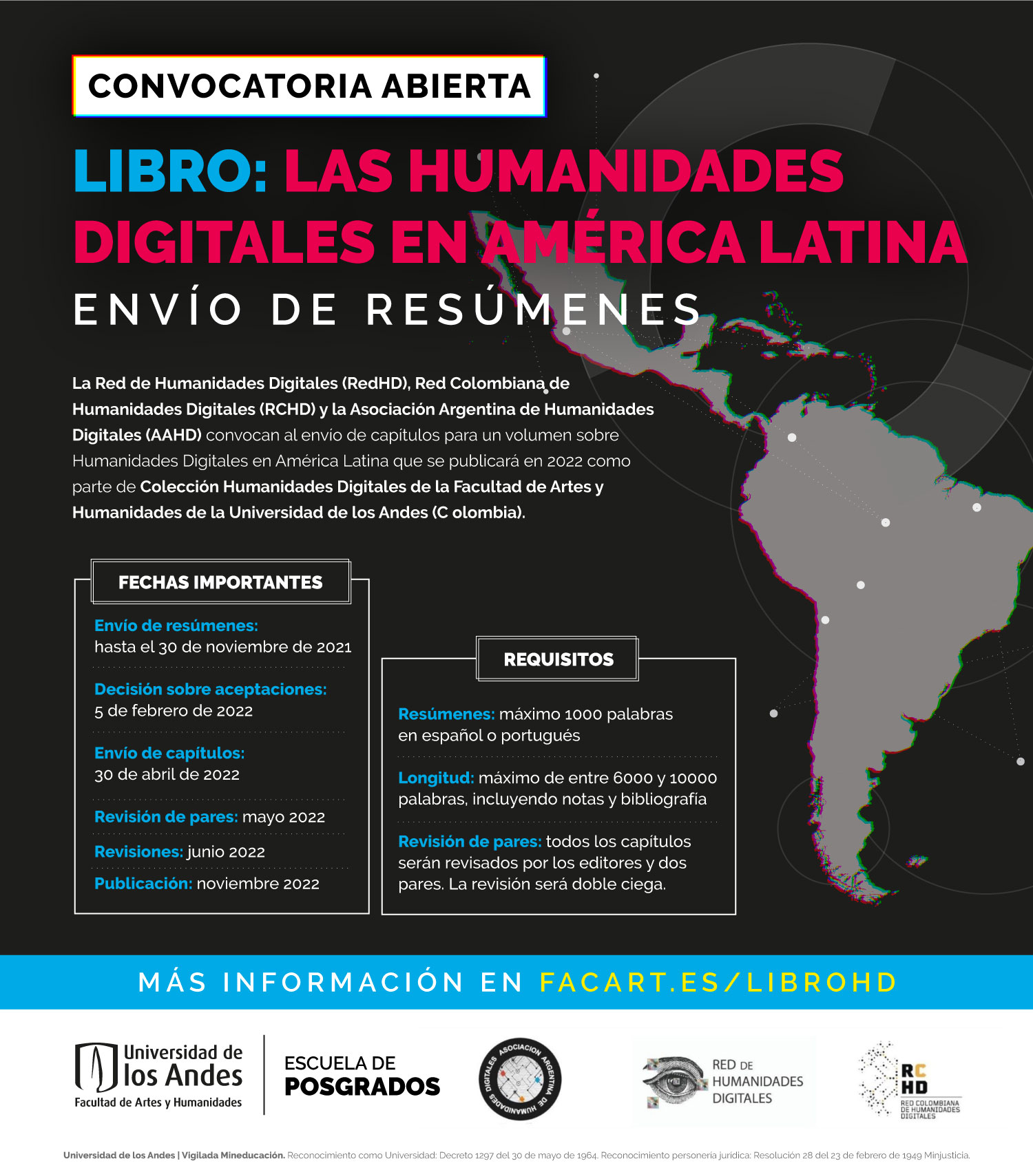 Libro: Las Humanidades Digitales en América Latina – Convocatoria abierta para envío de resúmenes