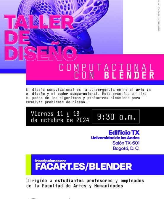 Taller de diseño computacional con Blender