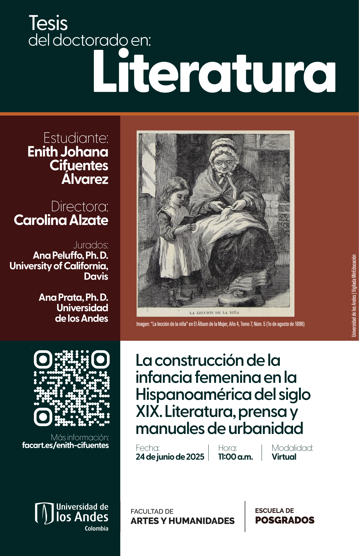 La construcción de la infancia femenina en la Hispanoamérica del siglo XIX. Manuales de urbanidad, prensa y literatura