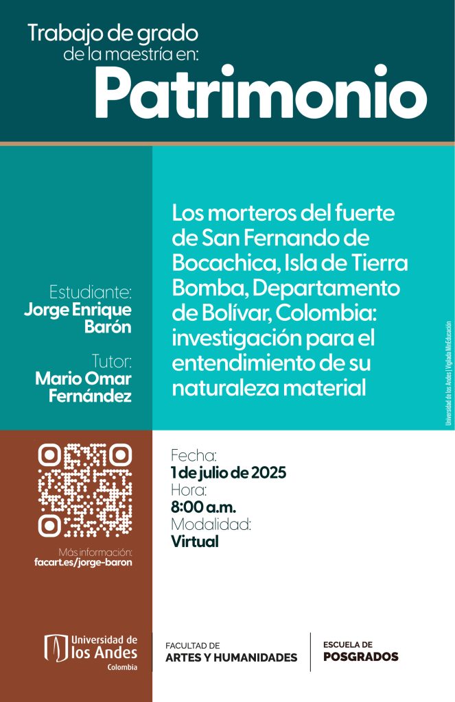 Se llevó a cabo una investigación concerniente a la materialidad de muestras de mortero del Fuerte de San Fernando de Bocachica ubicado en la Isla de Tierra Bomba, aledaña a la ciudad de Cartagena, en el departamento de Bolívar. Esta fortificación en sí misma sirve como fuente de información que al ser analizada por medio de aparatos científicos, “habla” acerca de su naturaleza física, lo que puede permitir desarrollar metodologías idóneas para su mantenimiento y conservación