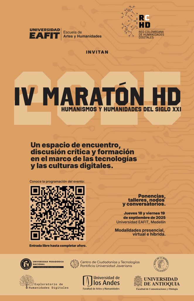 Un evento híbrido en el que participaran los profesores y estudiantes de la Maestría en Humanidades Digitales.