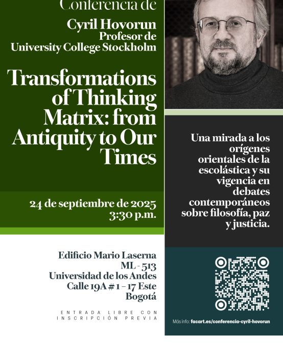 Conferencia del profesor Cyril Hovorun ‘Transformations of thinking matrix’